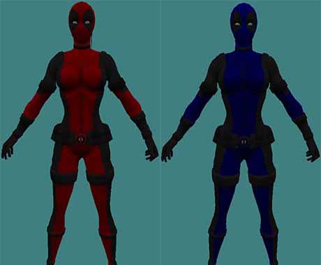 Скины девушек - Deadpool Girls