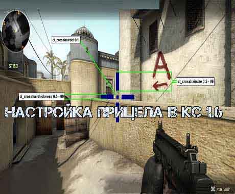 Настройка прицела в Cs 1.6