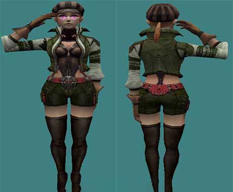 Скин девушки - Pank