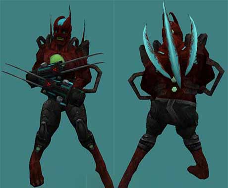 Скин зомби - Zombie red